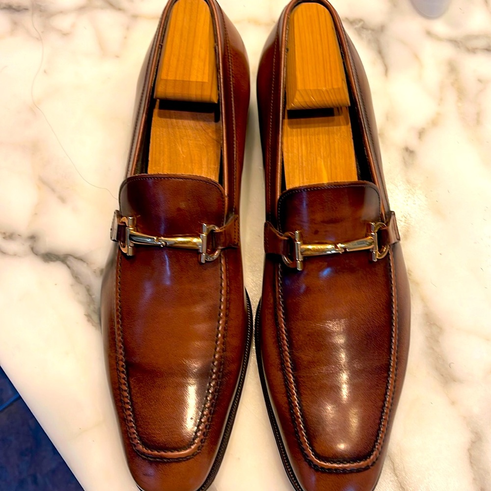 Light Brown Ferragamo Dress Shoe size 11 1/2